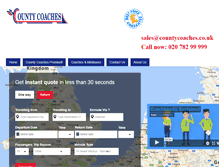 Tablet Screenshot of countycoaches.co.uk